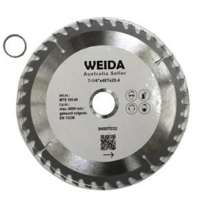 7-1/4&quot;185 mm 40teeth Tct Circular Saw Blade Round Cross Cutting Wheel General Purpose for Wood Cutting