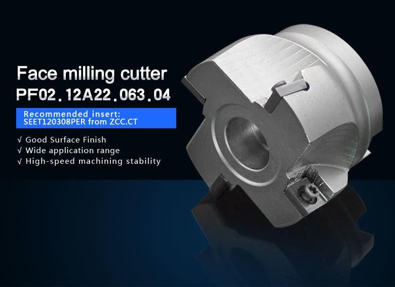 PF02.12A22.063.05 Wholesale Price Face Milling Cutter with Indexable Carbide Inserts