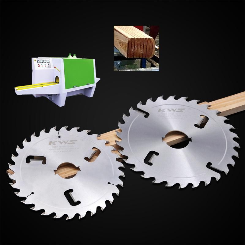 Kws Carbide Tipped Tct Sawmill Saw Blade Gang Rip Blade for Ripping and Woodworking Cutting Disc for Wood Customizable