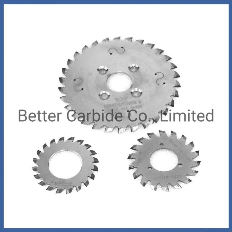 V Cut Cemented Carbide Blade - Tungsten Saw Blade