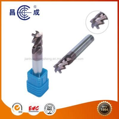 3 Flutes Tisin Coated Solid Carbide Milling Cutter Used on CNC Lathe