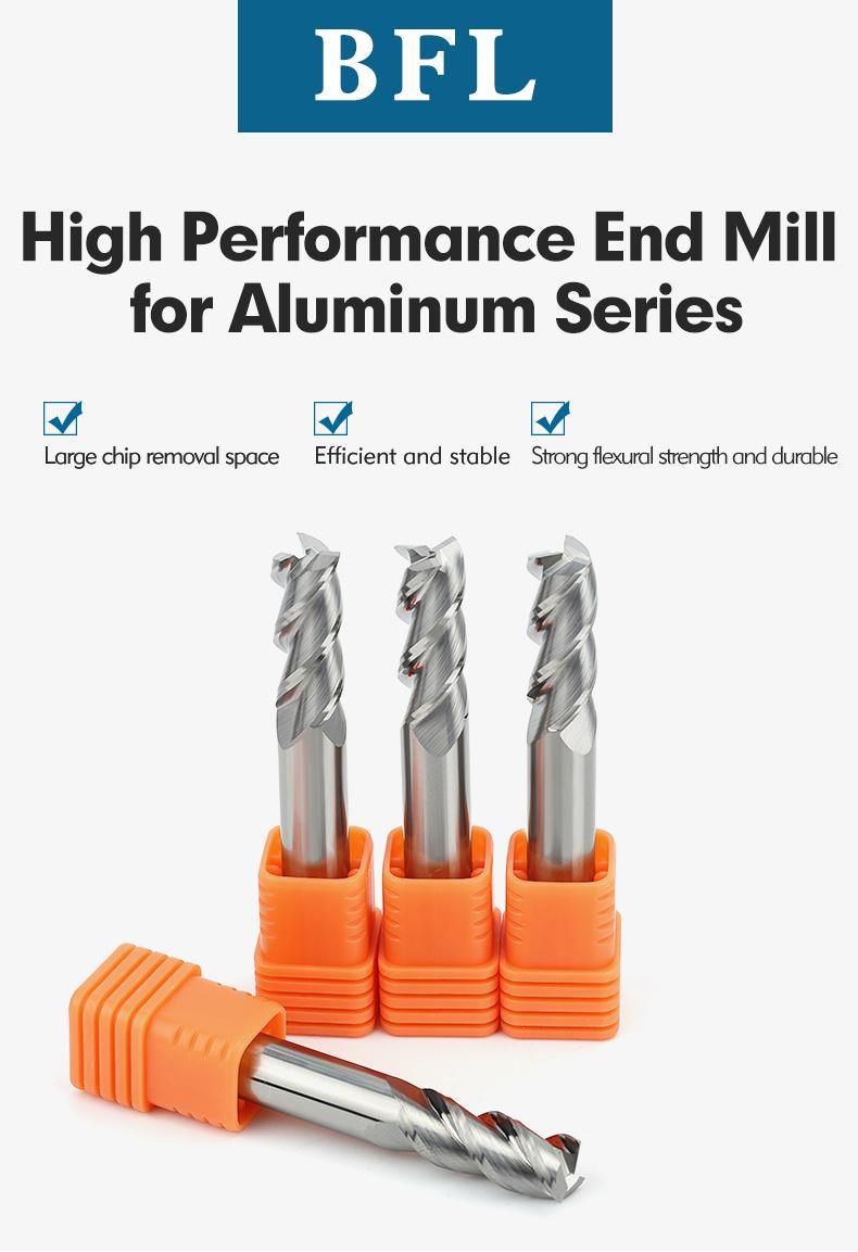 2/3 Flutes Solid Carbide End Cutter Tools for Aluminum