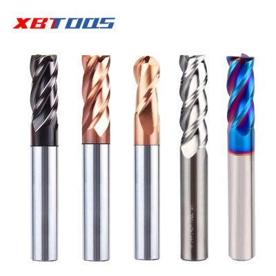 CNC Milling Cutter HRC60 Solid Carbide Flat 4 Flutes Tungsten Steel End Mill
