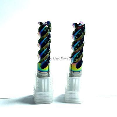 Um 4 Flutes Solid Carbide Square Endmill Cutter of Coated Colorful