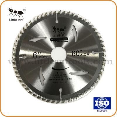 6&quot; 60t Tct Saw Blade Circular Carbide for Cutting Wood &amp; Aluminum Diamond Hardware Tools