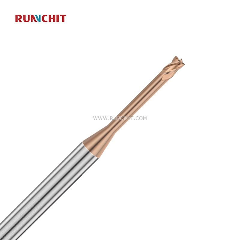High Wear-Resistant Coating 4flutes HRC65 Cutting of Hardened Steel for Mold Precision Parts Spray Plate Industry (HEMB1004A)