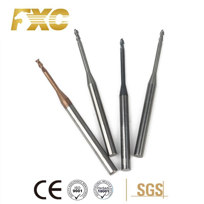 2 Flutes Carbide Long Neck End Mill for Aluminum