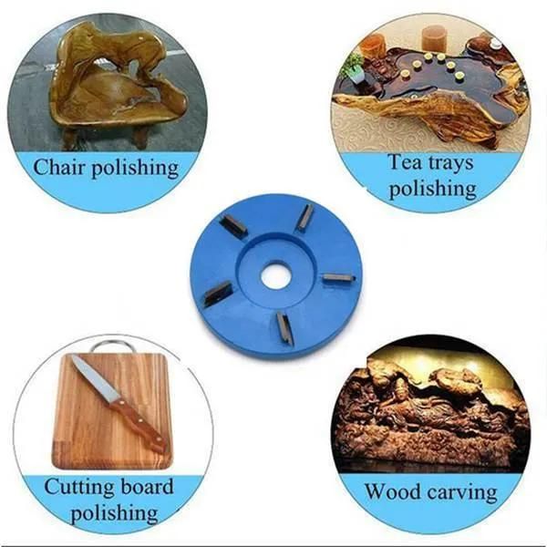 5-Tooth Curved Shovel Disc Engraving Tool Tea Tray Wood Carving Cutter Angle Grinder Shovel Blade