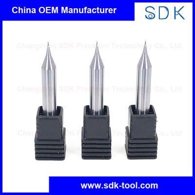 6mm Shank Customized Cemented Carbide Micro Flat End Mill for Aluminium