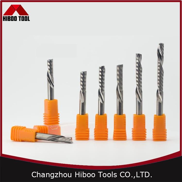 Customized Single Flute End Mill for Woodworking Tool Hiboo Tool