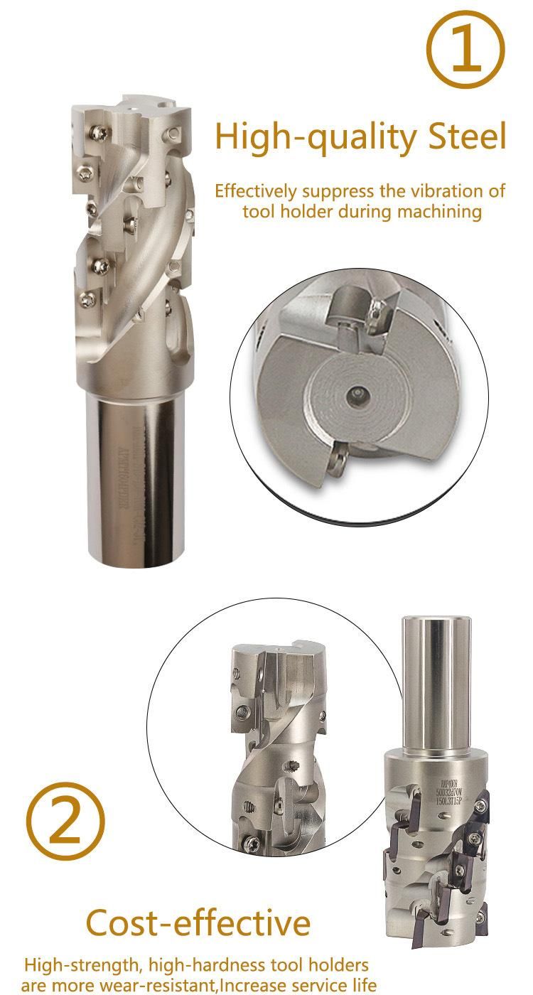 CNC Lathe Machine Indexable Turning Tool End Milling Cutter Arbor Corn Face Mill Bar Bap400r-C32-40-70m-150-3t-15p