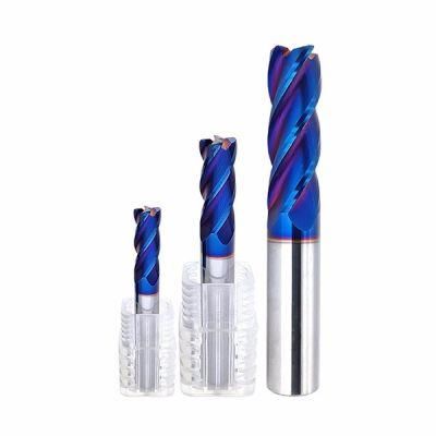 Solid Carbide End Mill 4 Flutes with Corner Radius D8*R0.5*20*D8*60