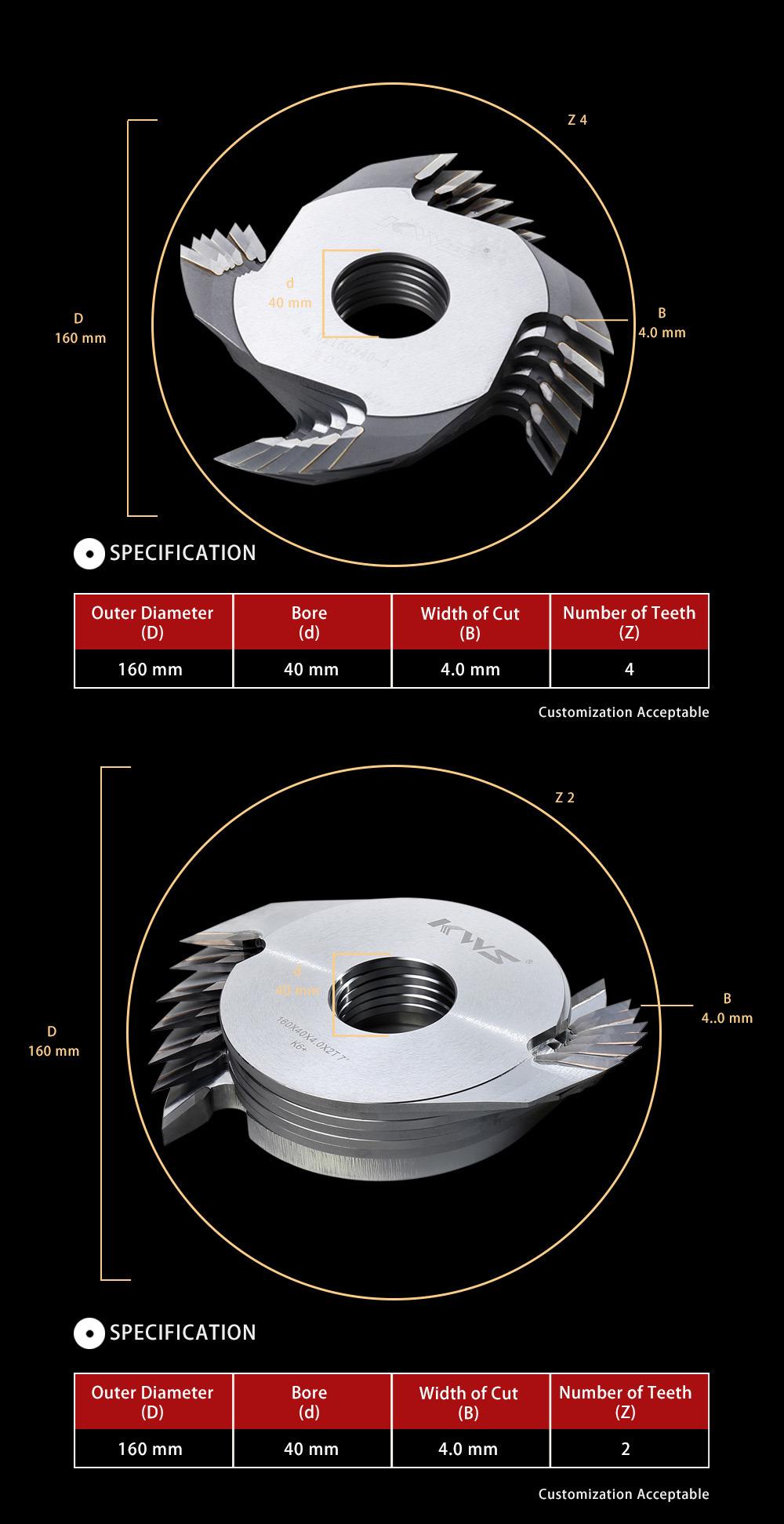 Woodworking Machinery Parts Tct Finger Joint Knife Finger Joint Cutter for Wood