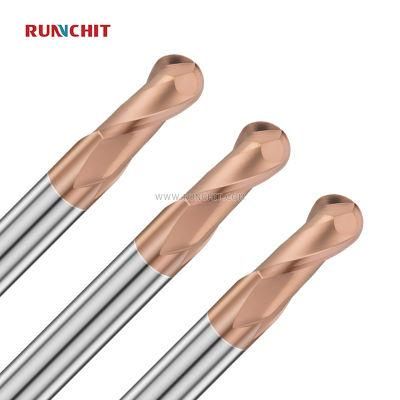 High-Speed, High-Hardness 65HRC 2 Flutes CNC End Mill From 0.1mm to 20mm for Mold Industry (HBH0202A)