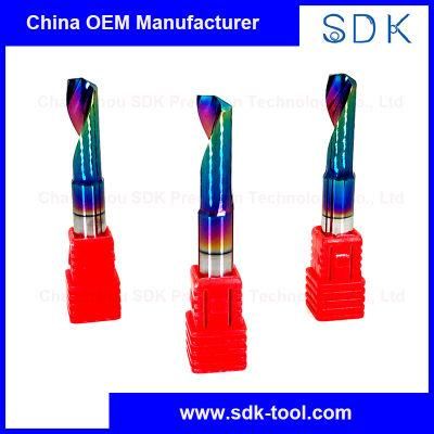 OEM Manufacturer Tungsten Carbide O Flute Single Flute End Mill Dlc Coating for Aluminium