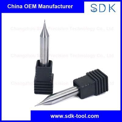 HRC55 HRC60 Solid Carbide Micro Ball Nose Milling Tools for Aluminum with High Quality