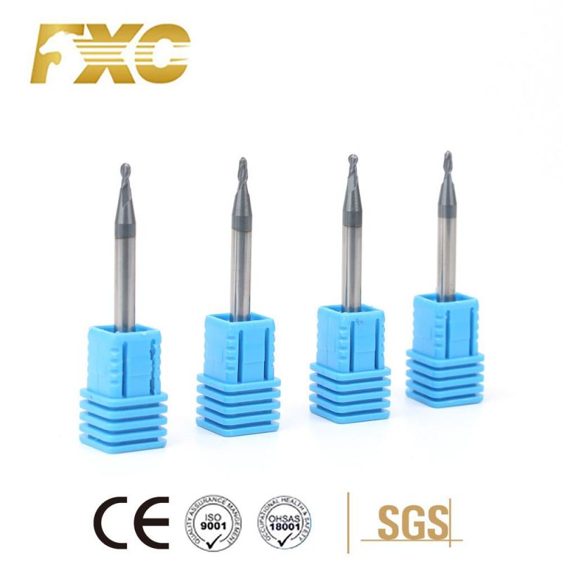 New Design Carbide Ball Nose End Milling Cutter with 2 Flutes