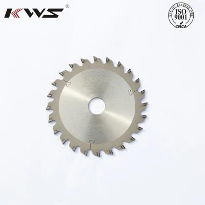 Kws Tct Saw Blade for Wood Scoring Saw Blade Table Saw 120*20-22*3.0-4.0*24z