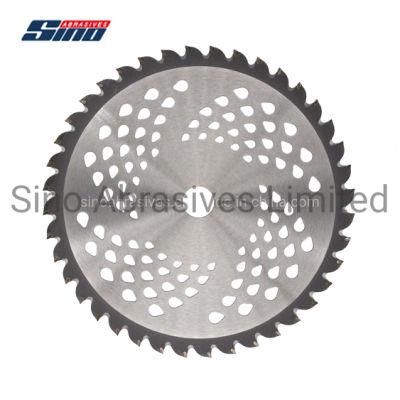 Professional Class Tungsten Tct Saw Blade with Sumitomo Tips for Cutting Grass Thicket Brush