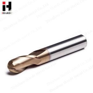 Ihardt 2f/4f Ball Nose Carbide End Mills for High-Hardness Steel Machining/Cutting Tool
