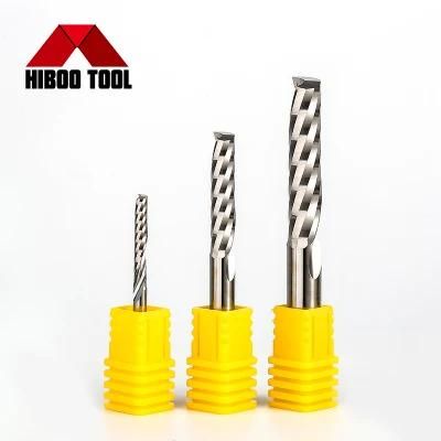 Solid Carbide Single Flutes End Mills CNC Router Bits Milling Cutter Tools