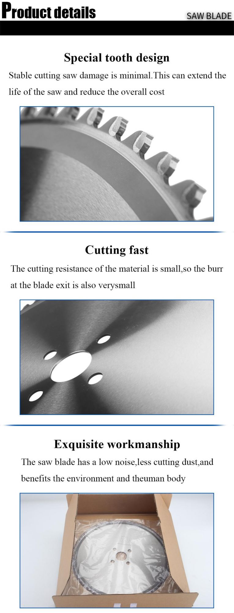 Carbide Tipped Tct Circular Saw Blade for Steel Cut