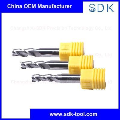 Carbide 3 Flute Customized Tapered End Mills Metal Working Tools
