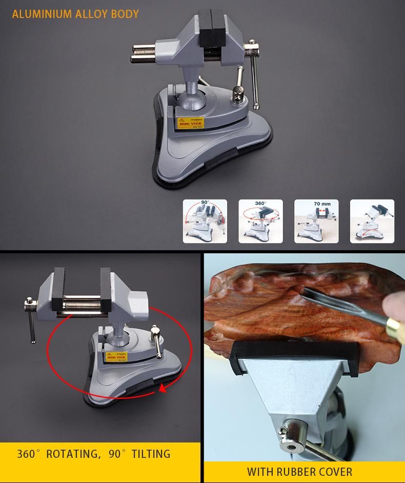 78mm Built-in Ball Head Bench Vice