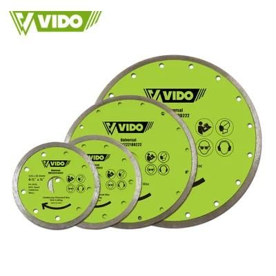Vido 115 mm Saw Blade Turbo Diamond Cutting Disc for Granite and Ceramics