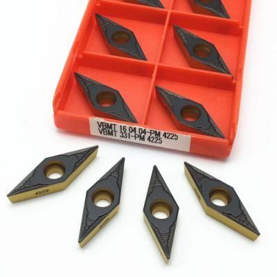 Carbide Insert Vbmt Vbmt110308 Hq Ka525 High Quality Coated Carbide Turning Tool CNC Lathe Machine Metal Cutting Tool