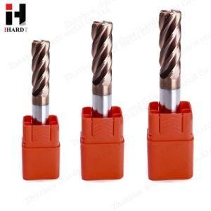 High Quliaty Carbide Variable Pitch Unequal Pitch End Mill for Hardened Steels HRC 45-65