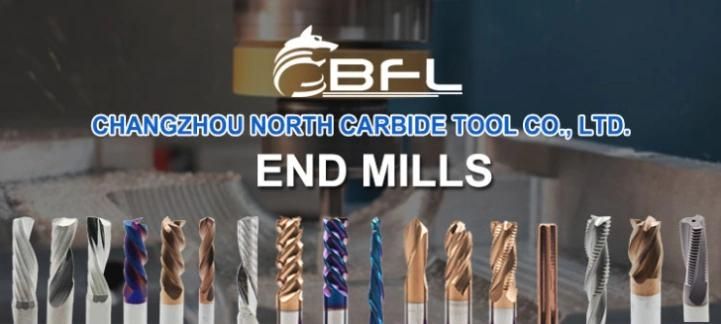 Bfl CNC Fresas Carbide 4 Flutes Milling Cutter Corner Radius End Mill