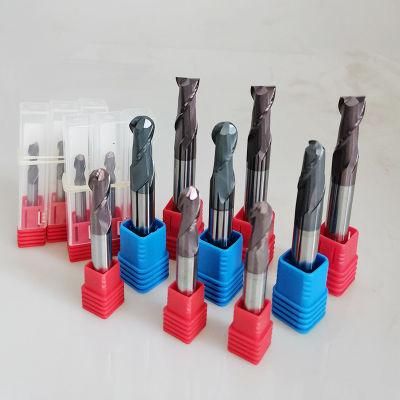 CNC Cutting Tools High Hardness Millling Cutter HRC55 End Mill Tungsten Carbide Square End Mill Ball End Mill for CNC Milling Machine