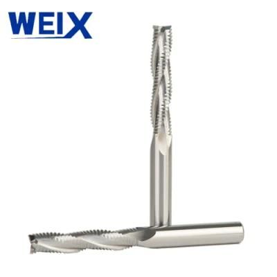 Weix Professional Carbide HRC55 6mm 3flutes Roughing Endmill Spiral Bit Milling Tools CNC Endmills Router Bits