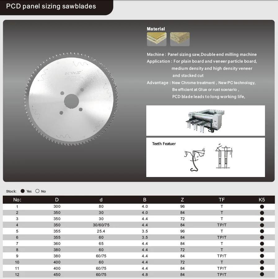 12" 14" 15" 16" 18" Inch Diamond Saw Blade for panel Sizing Dividing