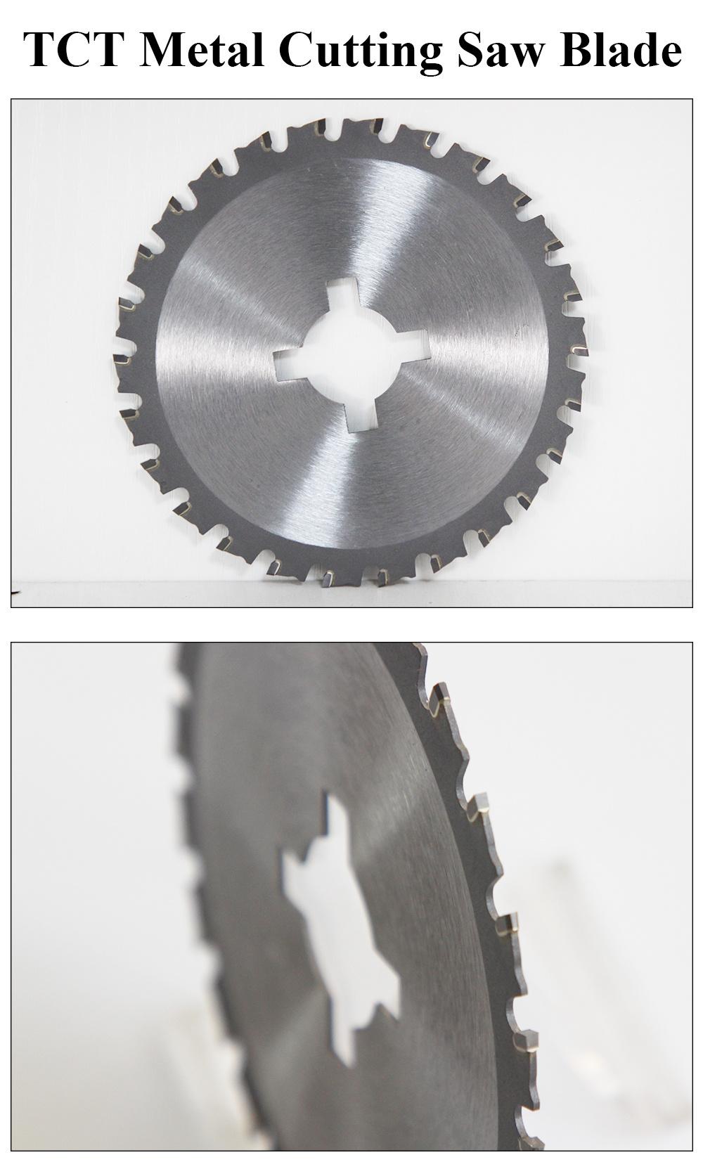 4 Keyways Tct Saw Blade Cutting Steel Iron