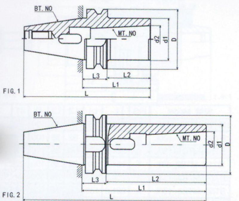 Bt/Nt/St/Jt/Sk/Dat/Cat Tool Holder, Bt40-Mta Morse Taper Adapter