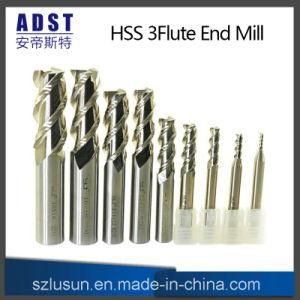 Manufacture End Mill HSS M2ai 3flute Milling Cutter for Cutting Tool