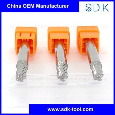 OEM Manufacture Tungsten Carbide Standard Ball Nose End Mills for Brass