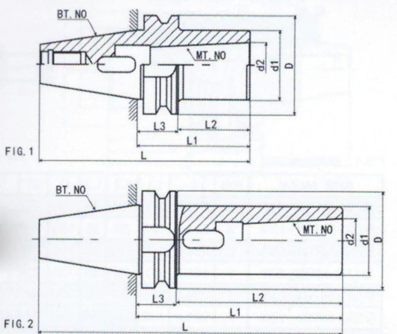 Bt/Nt/St/Jt/Sk/Dat/Cat Tool Holder, Bt60-Mta Morse Taper Adapter