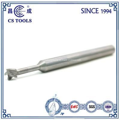 Solid Carbide 4 Flutes D6.8*5*D8*100 T-Type Step End Mill for Milling T Slot