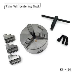 K11-130 3-Jaw Self-Centering Chuck for Mini Metal Lathe Use