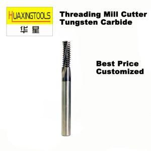 Tungsten Carbide Thread End Mill Cutter Black Nitrided CNC HRC60
