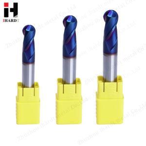 China Manufacture Factory Direct Supply 2 Flute Carbide Ball Nose End Mills HRC45-70