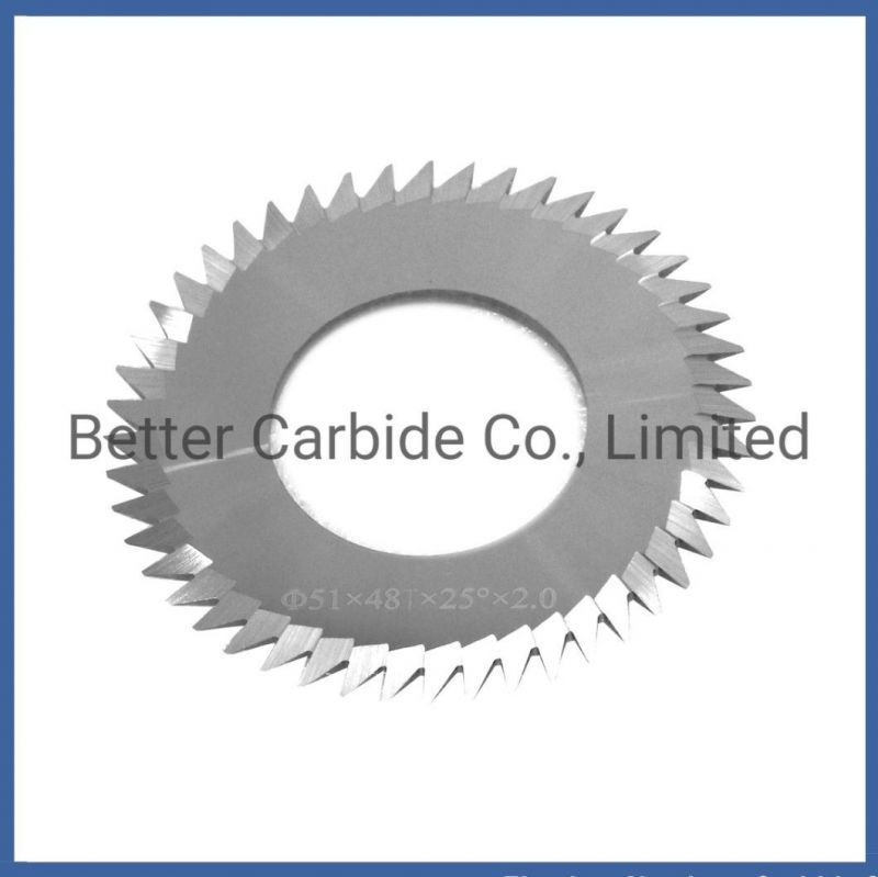 V Cut Cemented Carbide Blade - Tungsten Saw Blade