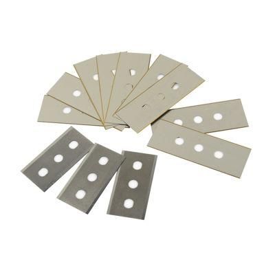 Surface Polished Three Holes Fiber and Textile Cutting Tungsten Carbide Knife Blade
