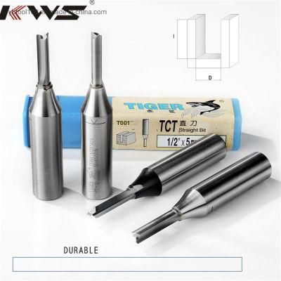 Kws 1/2&quot; Shank 8mm Blade Od 22mm Blade Length 2t CNC Router Bits for Wood End Milling