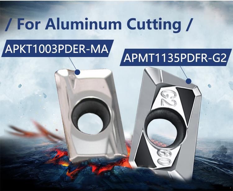 Wholesale Carbide Tungsten CNC Lathe Parts Aluminum Endmilling Inserts Cutter Apkt160402pdfr