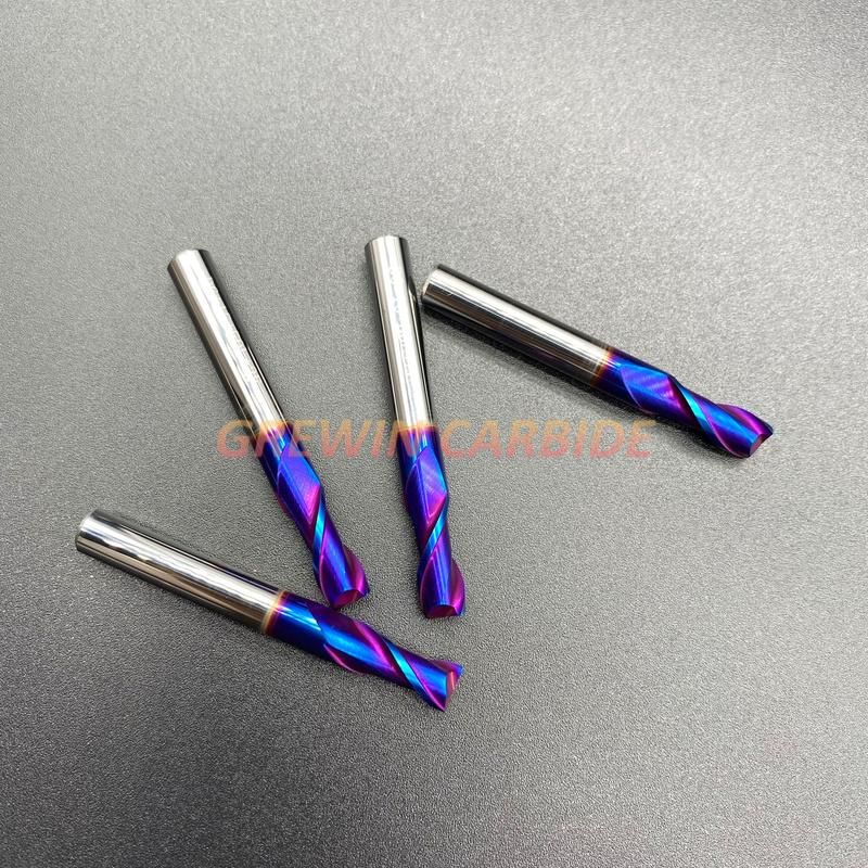 Gw Carbide-Square 2flutes HRC65 Carbide End Mill for Metalworking Tool