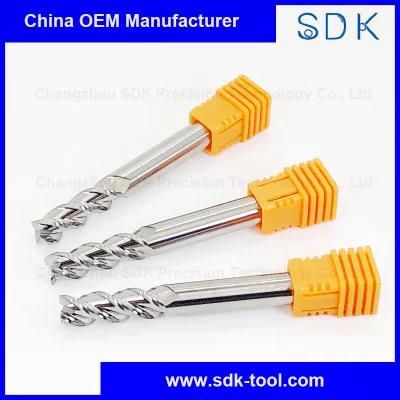 Tungsten Carbide 3 Flute Square End Mills Cutter for Aluminium